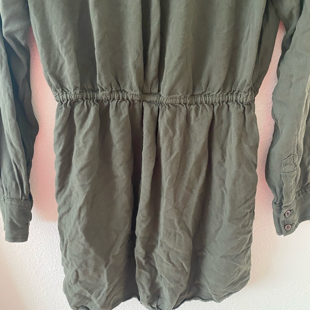 BDG Urban Outfitters Olive Green Button Down Dress - Picture 10 of 12